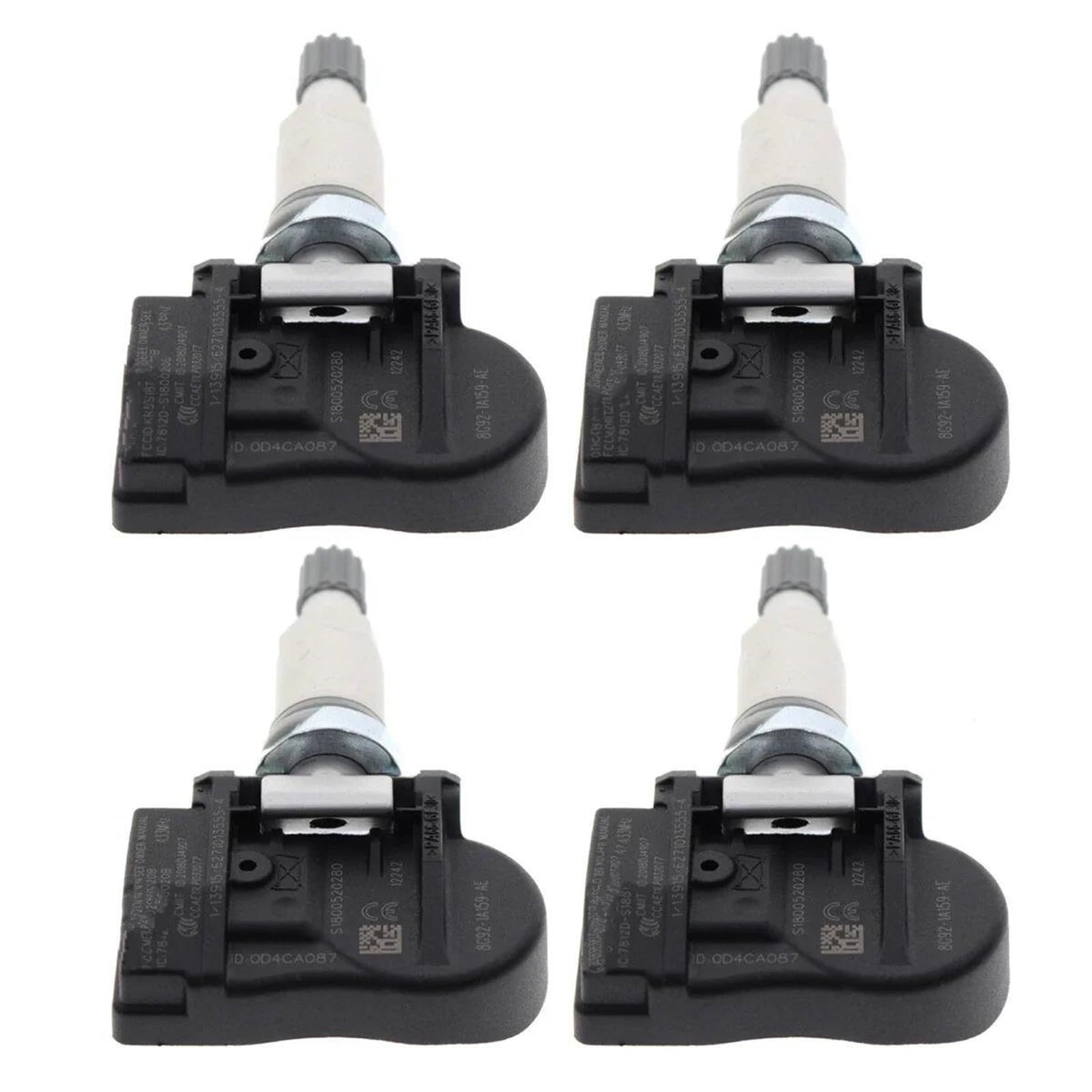 4 x czujniki ciśnienia w oponach TPMS 433 MHz (numer referencyjny 31341893) do Volvo V60, XC60, S60, S70, S80, V40 i XC70 (numer referencyjny 31341171 i 31445473)