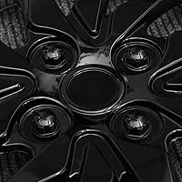 Vista 2 de 14 tapas de rueda para neumáticos, tapacubos negros, accesorios de glamping, decoración negra, cubierta de rueda de vehículo para cubo, llantas