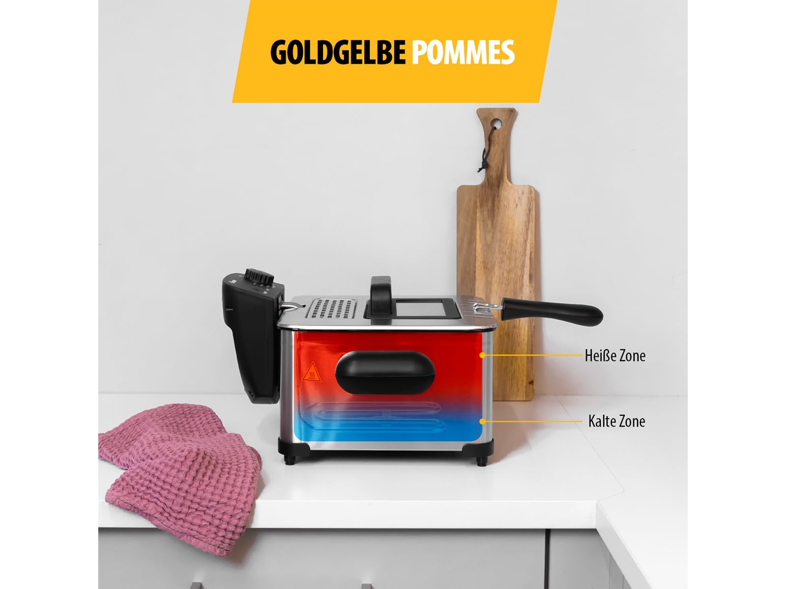 Friteuse Tristar FR-6949 5L - 2000W Avec 3 Paniers Et Zone Froide