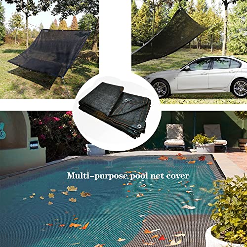 Malla para piscina 20x40 FT con cuerda y ojales miniatura 5
