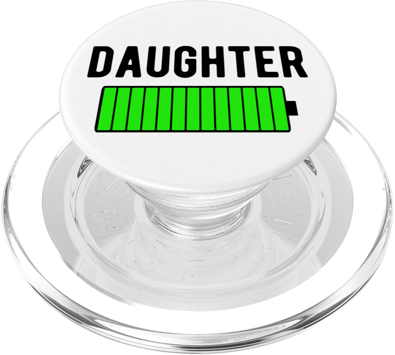 Daughter Battery High Low Tired Father Mom Dad Son Costume PopSockets MagSafe PopGrip for iPhone