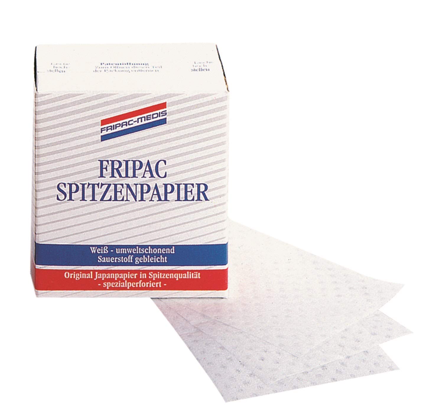 Produktbild von Fripac-Medis Le Coiffeur Spitzenpapier – 2 X 500 Blatt, 75 X 55 Mm, Hauchdünn & Reißfest, Sauerstoffgebleicht, Spenderpackung Mit Patentöffnung