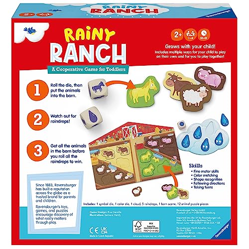 Ravensburger Rainy Ranch – A Cooperative Game For Toddlers Ages 2 And Up #TOP6