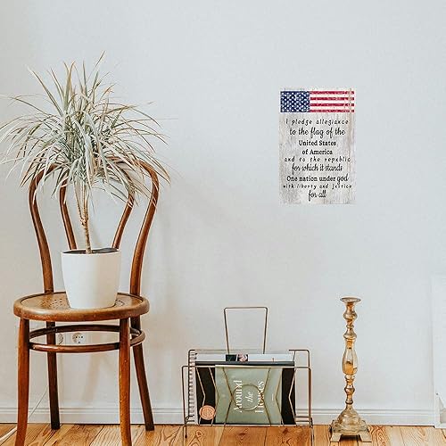 Miniatura 5 de Letrero de metal para decoración de bandera estadounidense, letrero de metal para el hogar, cocina, sala de estar, bandera estadounidense, póster de