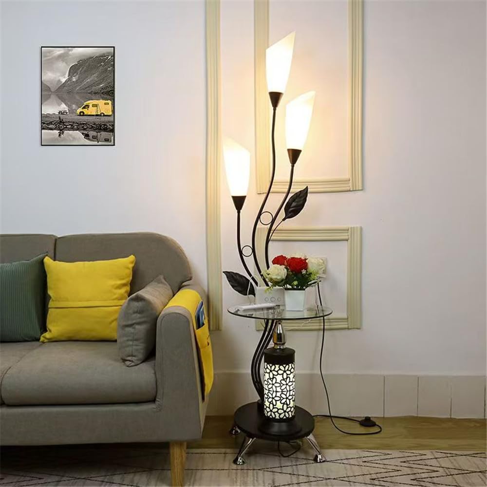 Nordic Design Nowoczesna kreatywna lampa podłogowa LED, z ciepłym światłem, idealna do postawienia na kanapie, do salonu, sypialni lub gabinetu. Rozmiar Style 93
