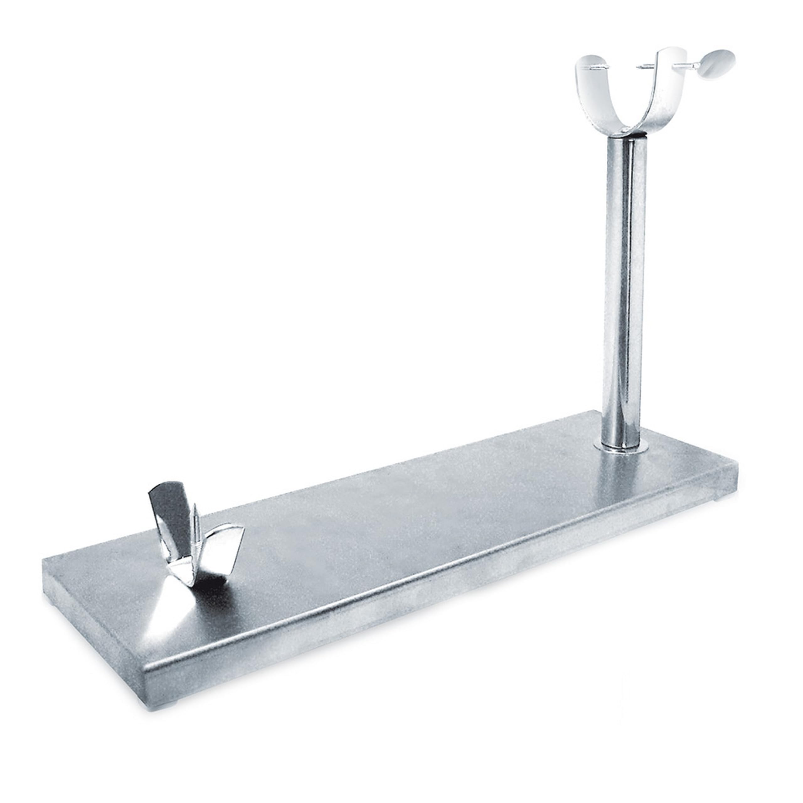 Nerthus FIJ 953 set support jambon acier inoxydable avec base antidérapante et couteau à jambon pour couper jambon et palette