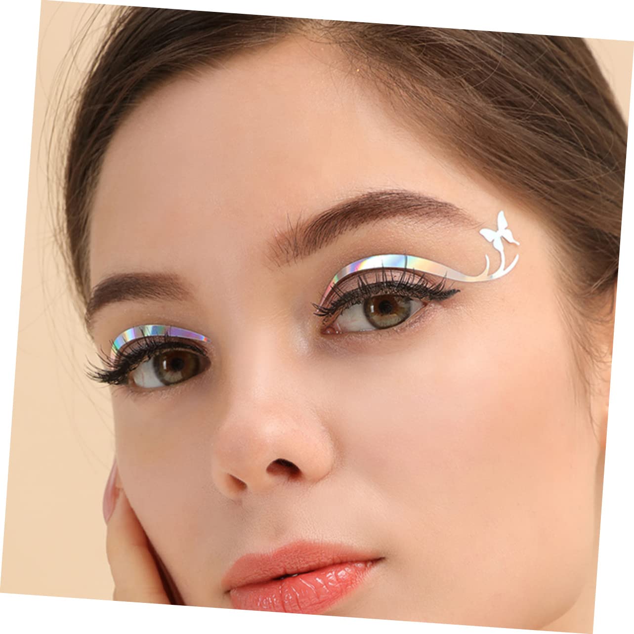 Didiseaon 24fogli Adesivi Per Stickers Per Ombretto e Eyeliner Temporanei Decorazioni Per Cosplay e Speciali Facili Applicare Design e
