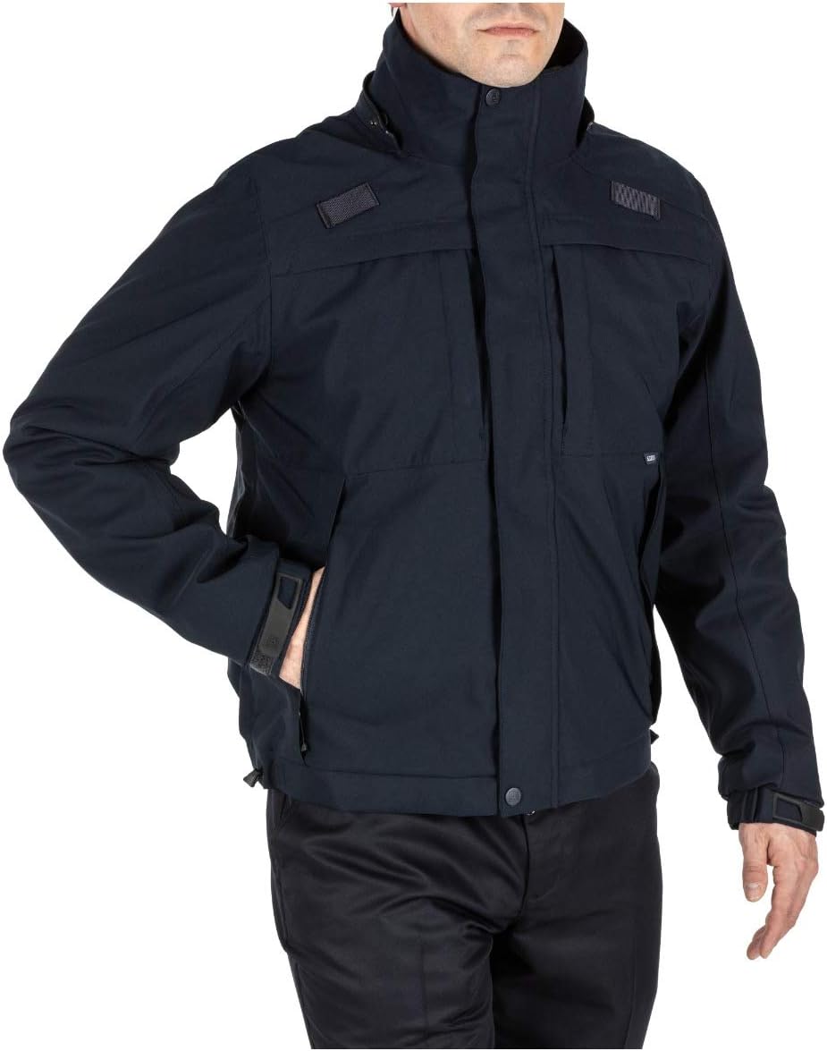 5.11 Tactical Men's 5-in-1 Jacket 2.0, 100% Polyester Hardshell, Style 48360, Black or Dark Navy, Style 48360 - Image 6