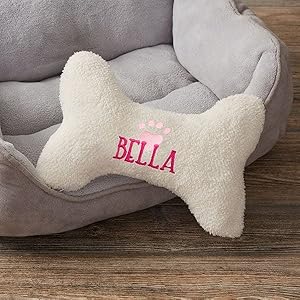 Personalization-Universe-Heart-Paw-Print-Dog-Bone-Pet-Pillow-Soft-and-Plush-Perfect-for-Pet-Bed-Embroidered-with-Custom-Name-in-Multiple-Color-Options-Dog-Bed-Accesory-for-Small-and-Medium-Dogs - Cucciolini Doodles   Personalization-Universe-Heart-Paw-Print-Dog-Bone-Pet-Pillow-Soft-and-Plush-Perfect-for-Pet-Bed-Embroidered-with-Custom-Name-in-Multiple-Color-Options-Dog-Bed-Accesory-for-Small-and-Medium-Dogs