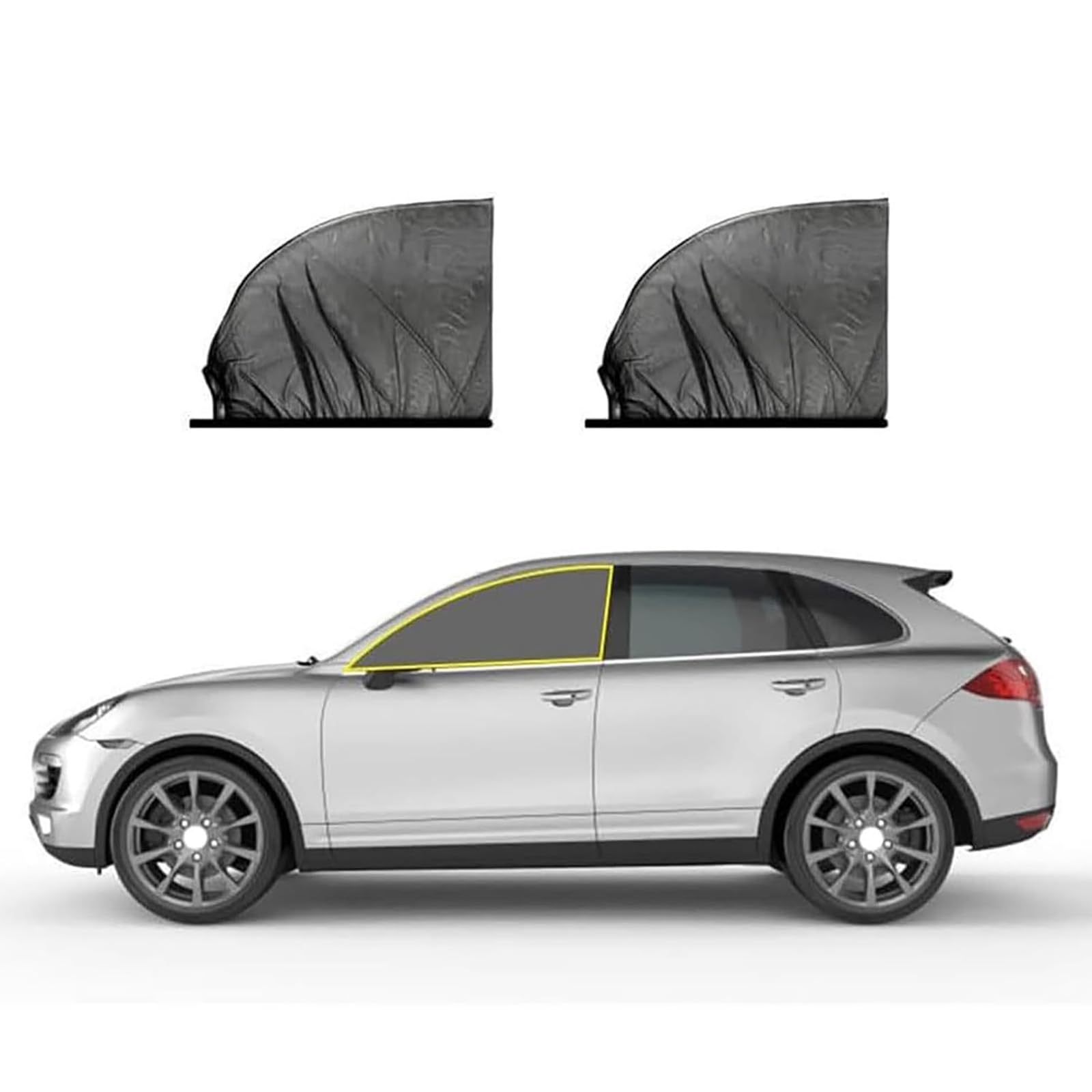 Car Side Windows Sunshade for Volvo S90 S90L 2017-2021, Auto Front Rear Shade Blinds Mesh Covers Sun Shade Breathable Mesh Sunshield Anti UV Privacy Protection Interior Accessories