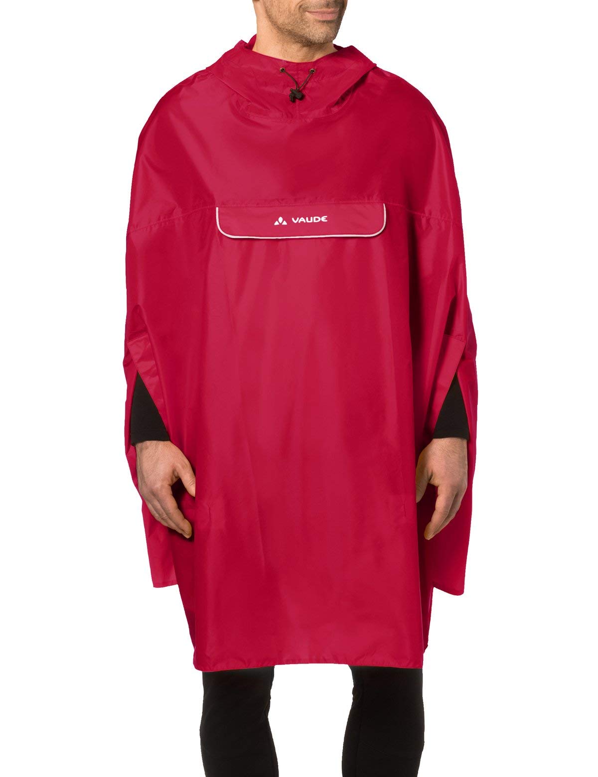 VAUDE Men 022856140600 Valdipino Poncho - Indian Red, 2X-Large