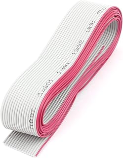 Aexit 1.27mm Pitch Audio & Video Accessories 16P 16 Wire Flat IDC Extension Cable Cord Connectors & Adapters 1.7M 5.6Ft