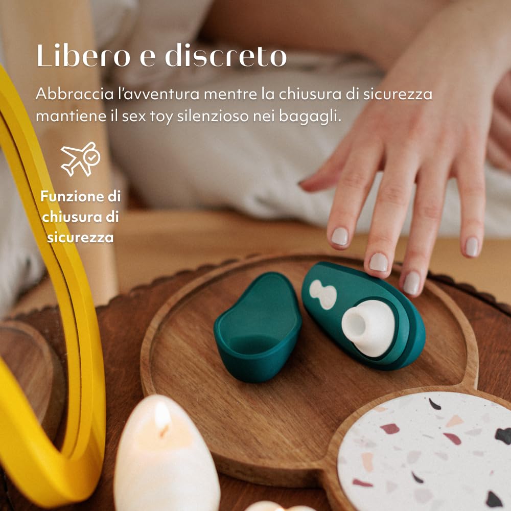 Womanizer Liberty 2 Sex Toy Pleasure Air – Vibratore Succhia Clitoride – Stimolatore Clitorideo per Donne e Coppie – Sex Toy per il Risucchio – Impermeabile – Ricaricabile | Petrolio