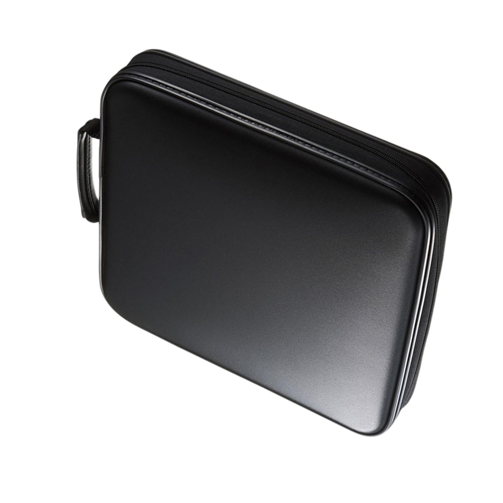 Custodia Porta CD e Dvd 160 Slot Nera Cerniera Scorrevole, Organizer Multimediale Resistente a Polvere e Umidità per Casa, Auto e Viaggi