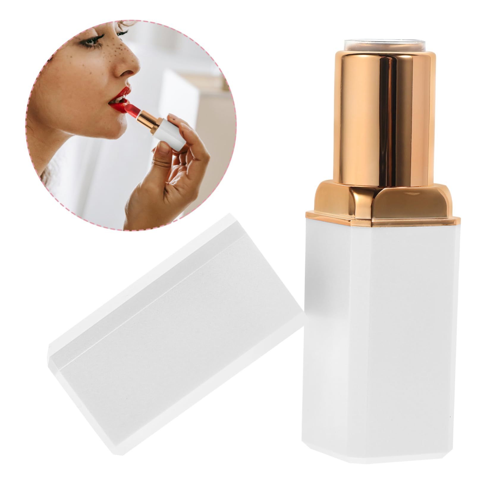 FRCOLOR 4 Juegos Poseedor Bálsamo Máscara Mini Varita Mágica Herramientas Cosméticas De Las Mujeres Tubo De Brillo De Labios De Bricolaje Botellas De Brillo De Labios Abs 10 Uds * 4