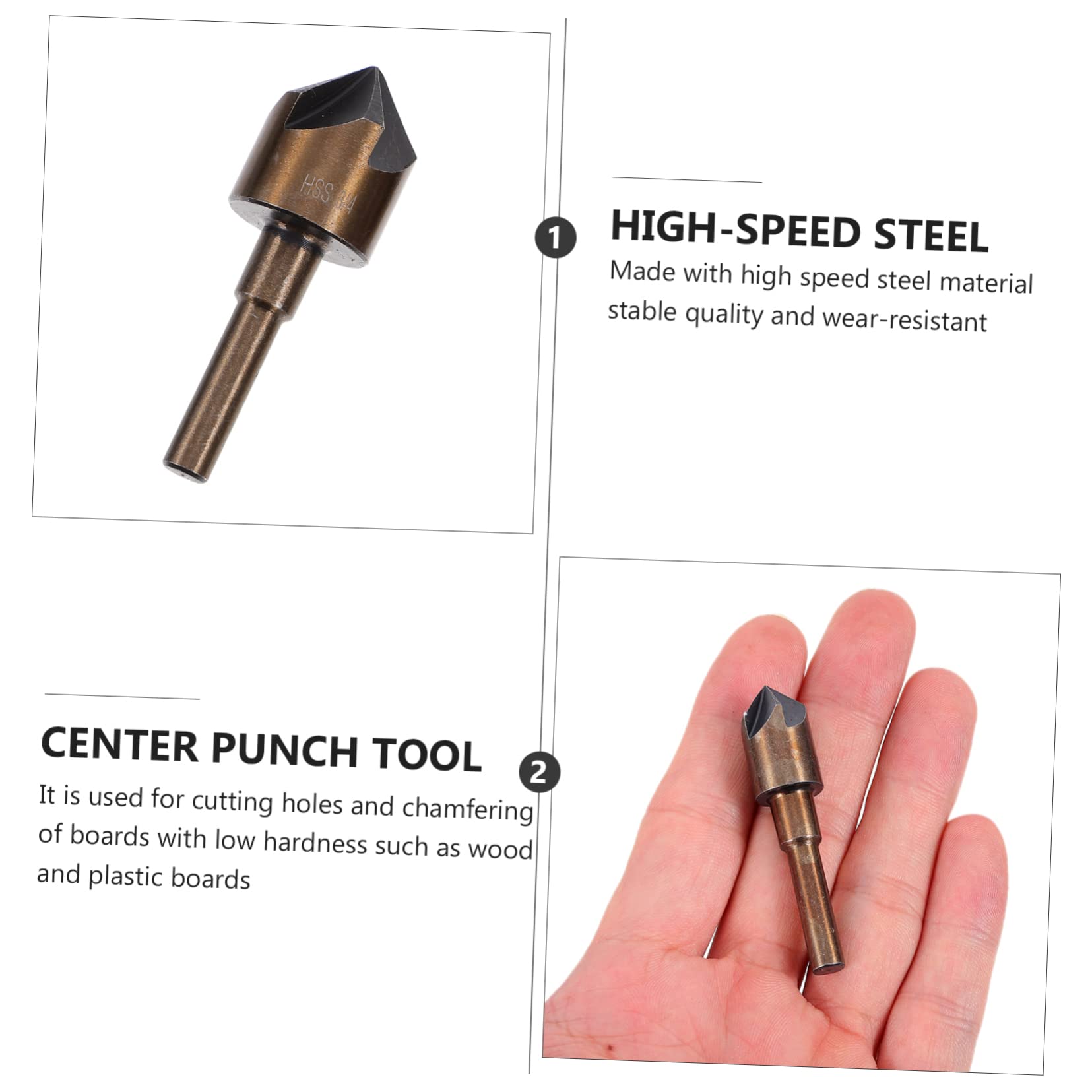 UKCOCO 15piezas Brocas Avellanadas Para Madera y Plástico Central y Taladro De Alta Herramienta De Acabado Para Carpintería y Proyectos De Bricolaje