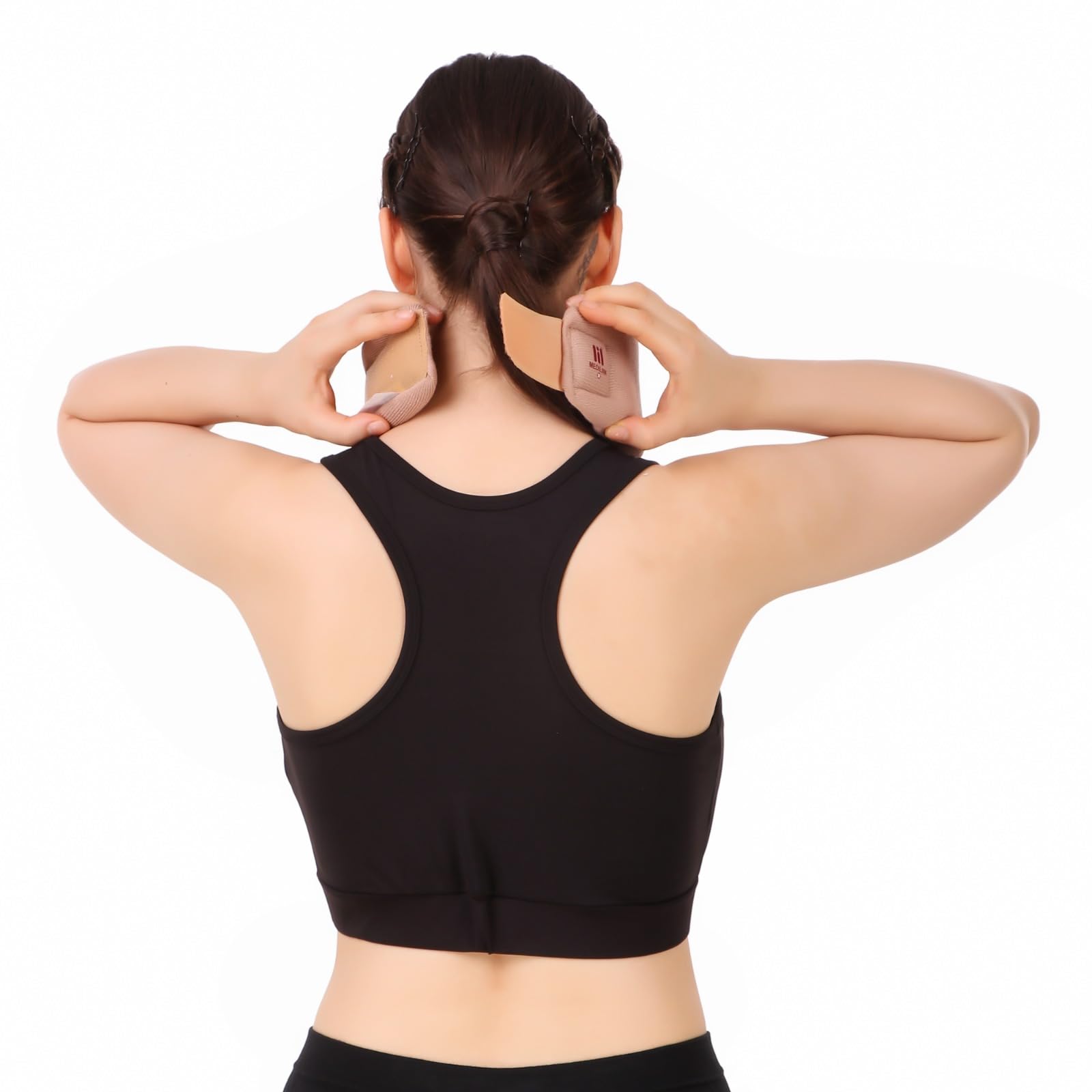 Medilink cervical collar soft - neck support brace for Treating & Rehabilitating Neck, Head or Spine Injuries (Can Be Used During Sleep)(adjustable and hand washable) (LARGE) 2