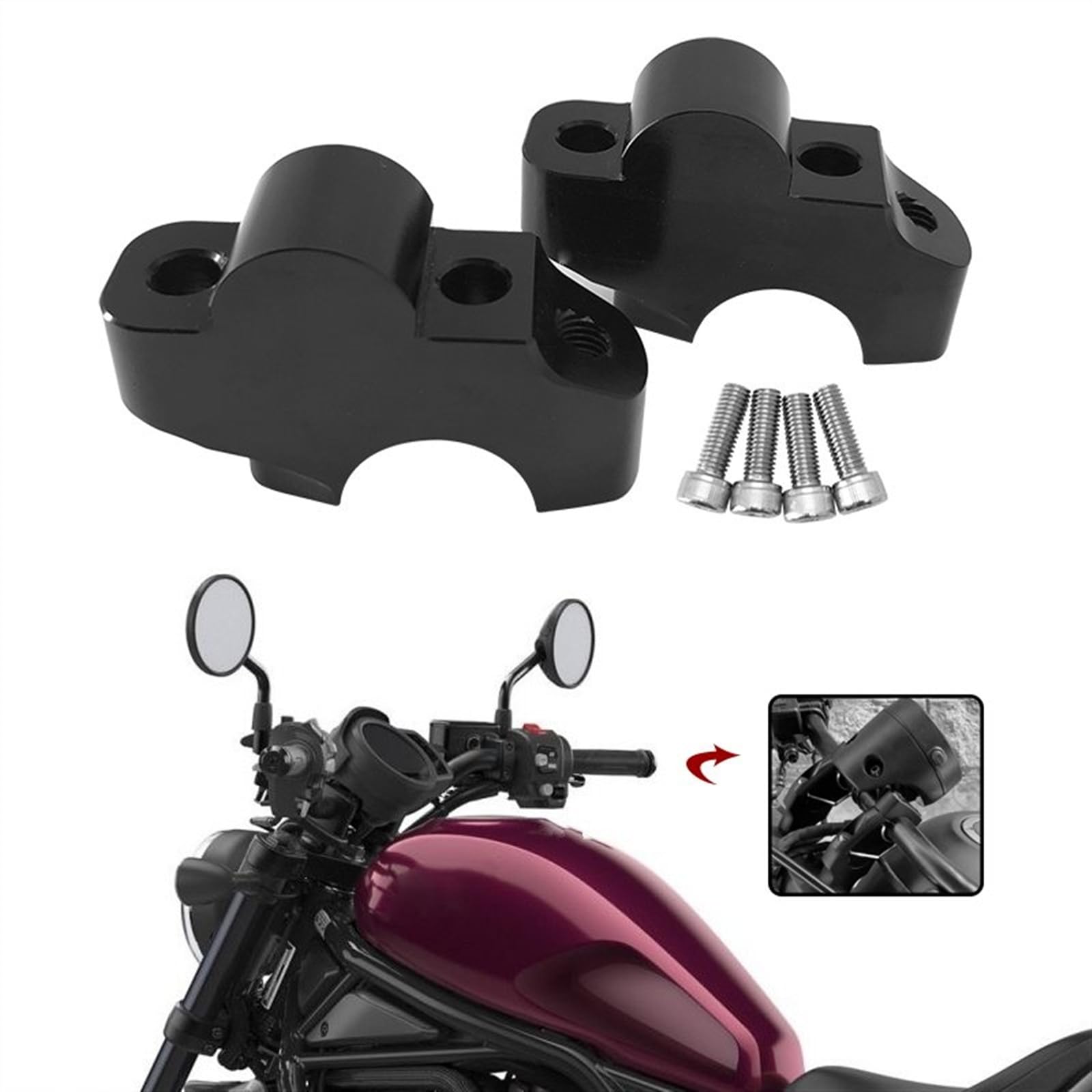 Respaldo De Conductor Con Acolchado Negro HEPCO-BECKER Para Honda CMX 500 Rebel 2017 2025