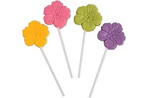 Hibiscus Flower Lollipop Luau Party Candy