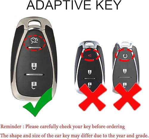 Miniatura 2 de HIBEYO Aleación + TPU doble protector plegable llavero para Chevrolet Onix Equino Orlando Cruze Spark Sonic Camaro Volt Bolt Trax Malibu Blazer