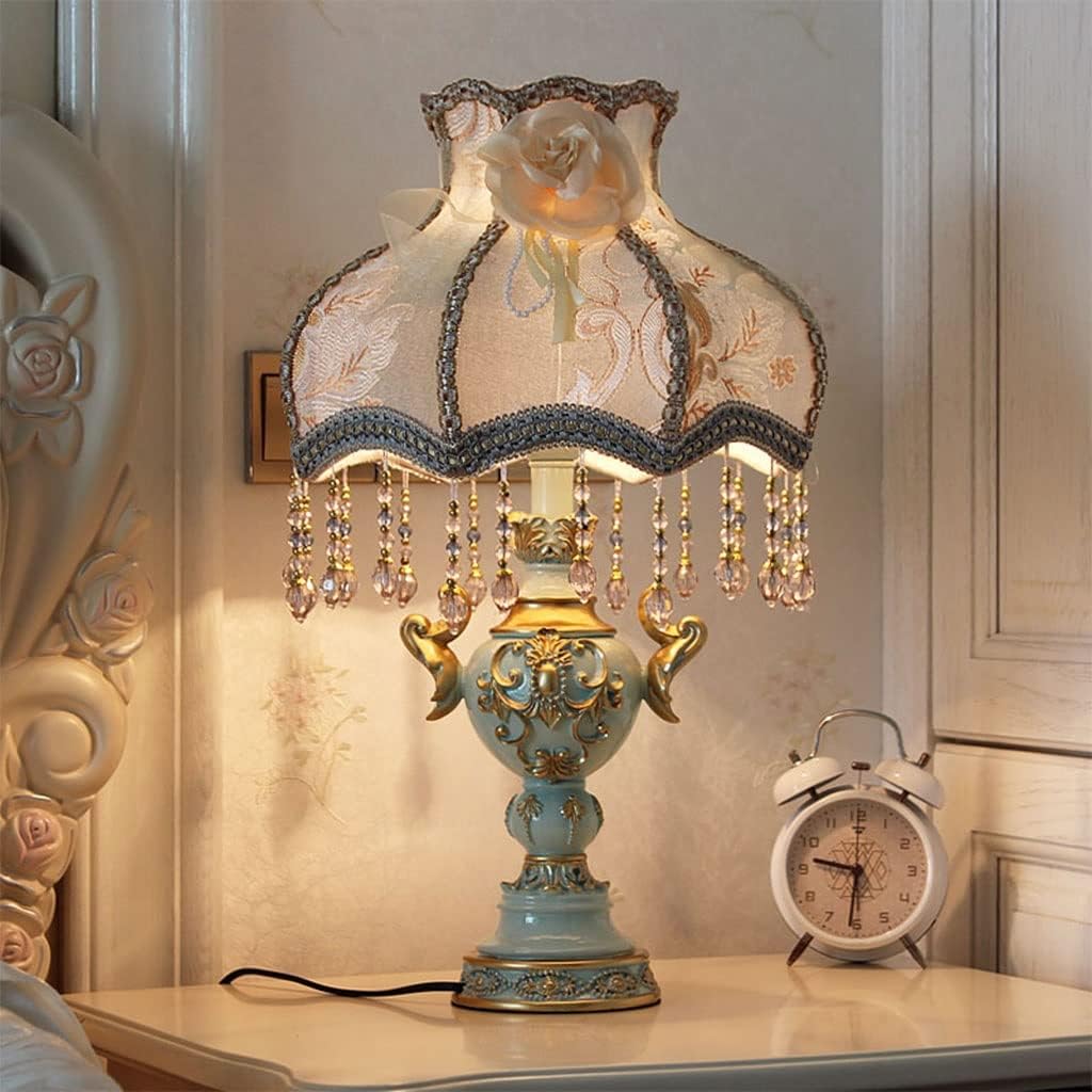 American Country Style Tablep for Study and Liviroom Classic European Bedsidep with Warm Ambiance