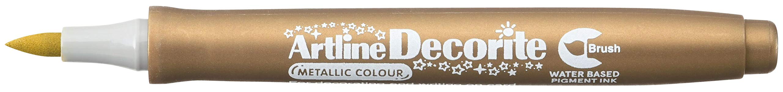 Artline Decorite - Rotulador dorado para tarjetas, vidrio, metal y plástico