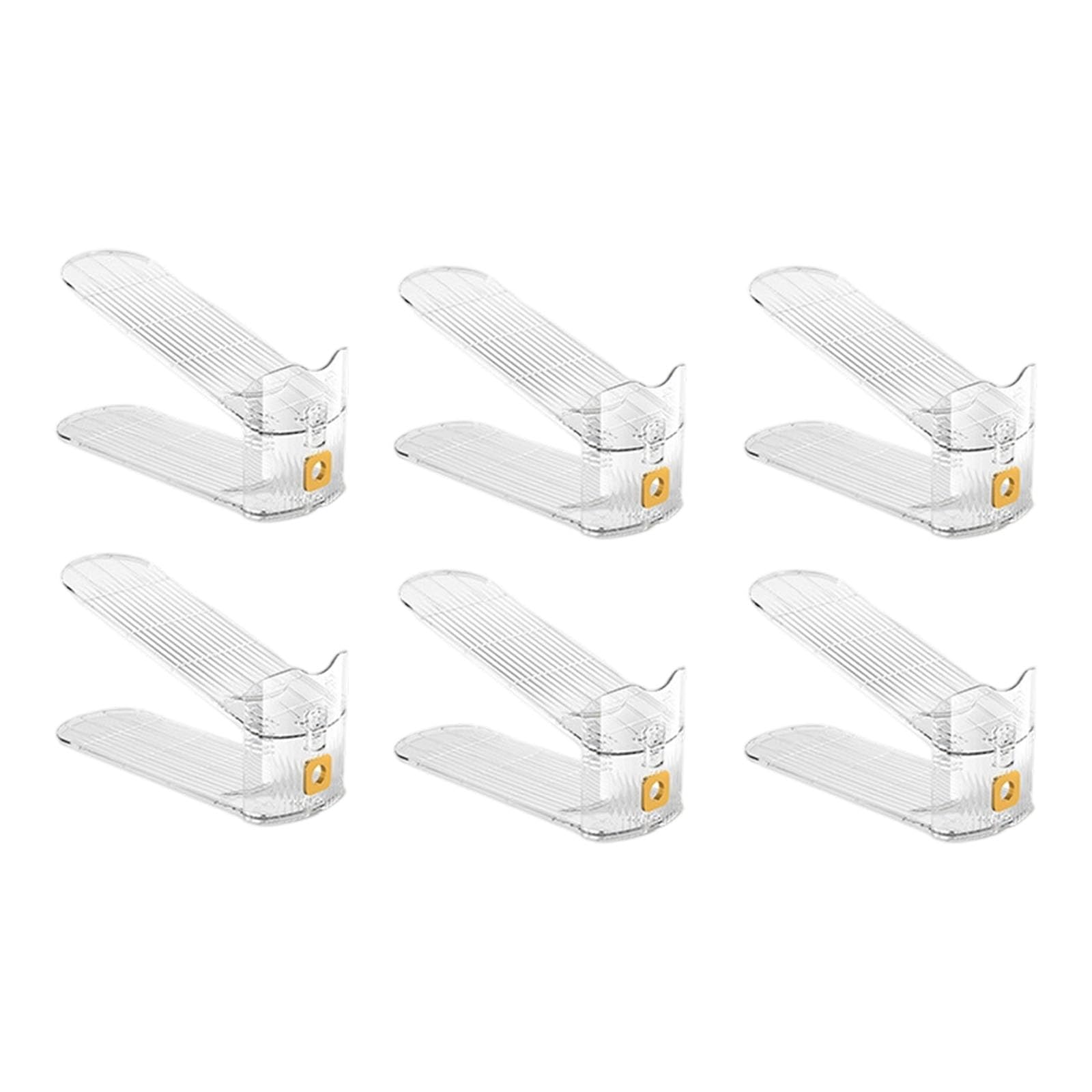 Tsophreniq Flexible Shoe Rack Layout‌ Modifiable 3.35 Height Clear Panes Dense Footwear Arrangement Structure Not Slip Shoe Storage Inventory