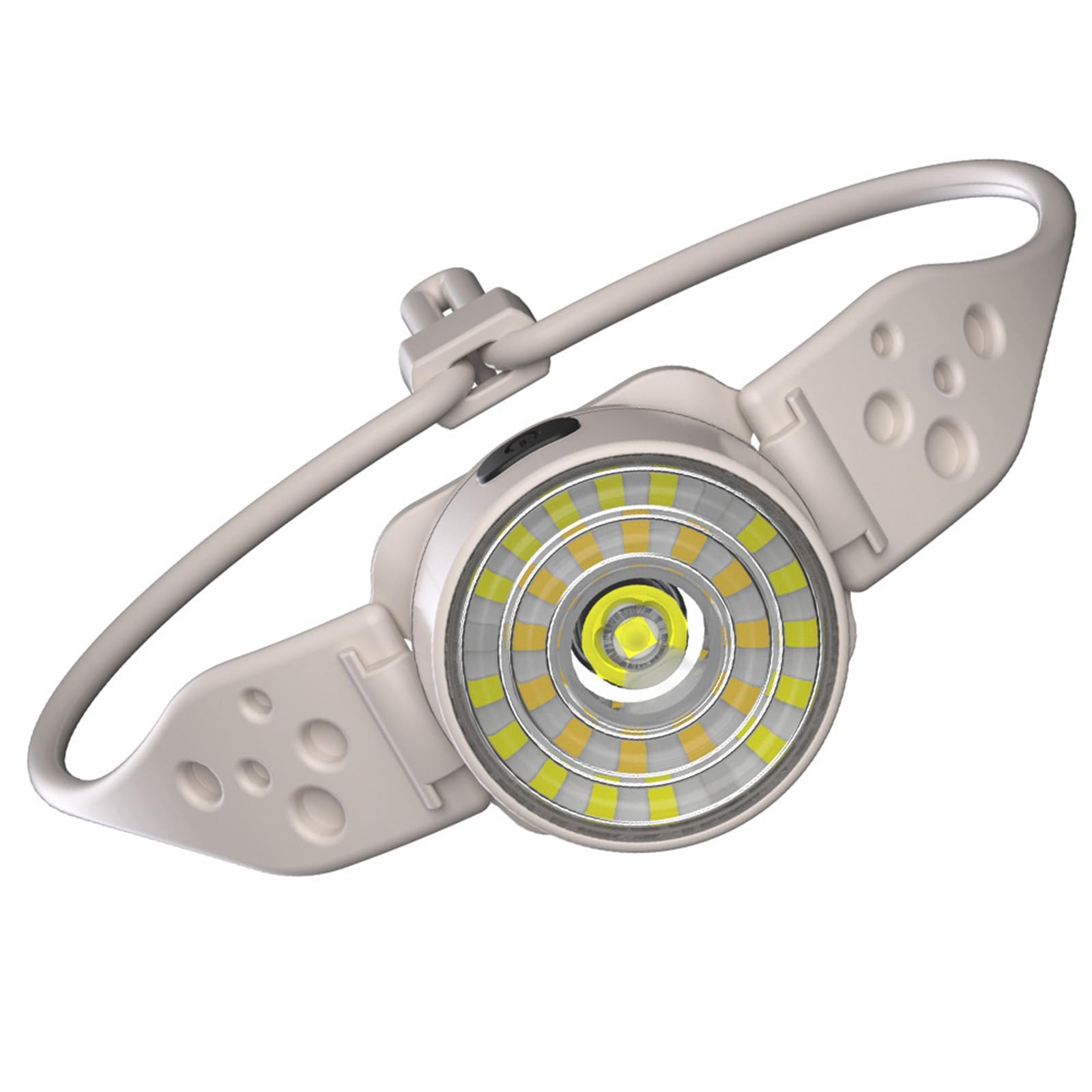 FROMCEO Headlight with Switchable Modes Adjustable Strap Small Headlamp ABS Texture for Camping Night Jogging Adjustable Headpiece Lamp