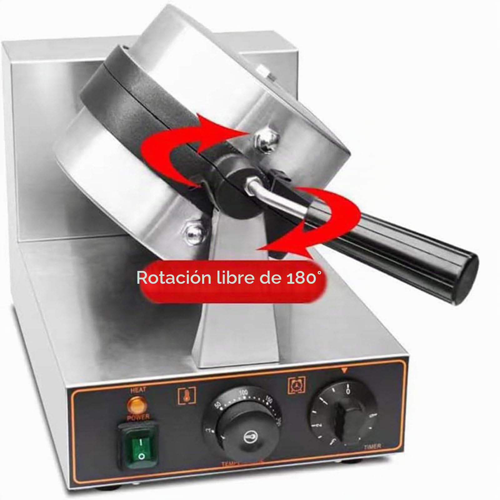 UFO Burger Machine, Prensa Comercial para Hamburguesas, Máquina para Hacer Gofres para Helado, Prensa Panini Eléctrica Antiadherente, Temperatura Ajustable 50-300 ℃ Sartén Antiadherente,A