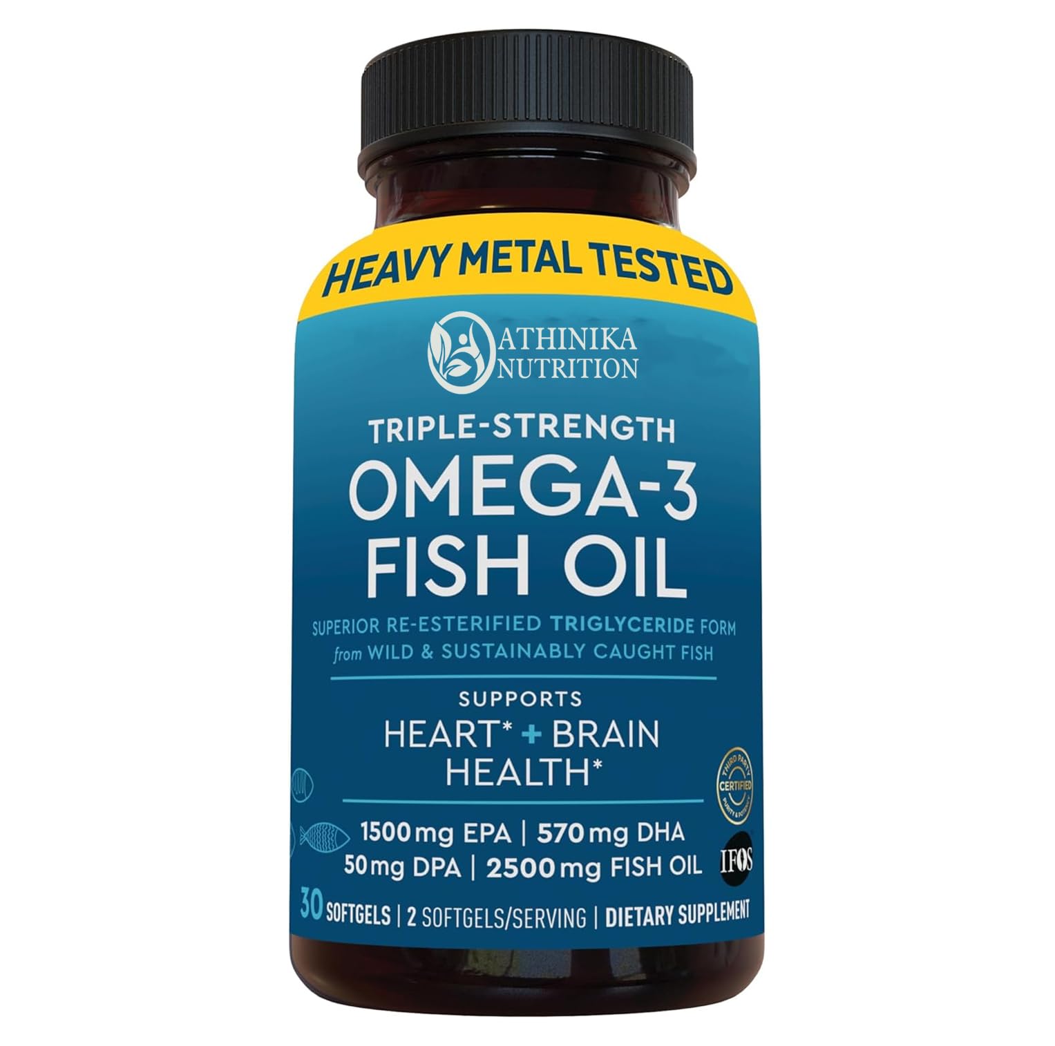 Omega 3 Fish Oil Supplement for Women and Men - 2500 mg Triple Strength Fish Oil with Omega 3 Fatty Acids Including EPA, DHA DPA - 180 Pescatarian-Friendly Softgels-image-19