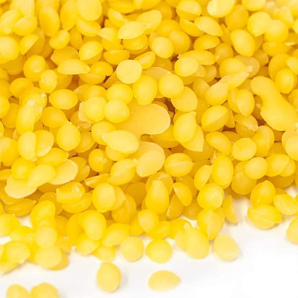 Beesworks Yellow Beeswax Pellets (5 lb) | Bulk | 100% Pure, Cosmetic Grade, Triple-Filtered Beeswax for DIY Skin Care, Lip Balm, Lotion, and Candle Making |