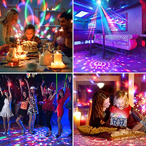LED-discobal bluetooth, SOLMORE LED-lichteffecten feestverlichting muziekspeler RGB-disco-magische bal met… - Image 6