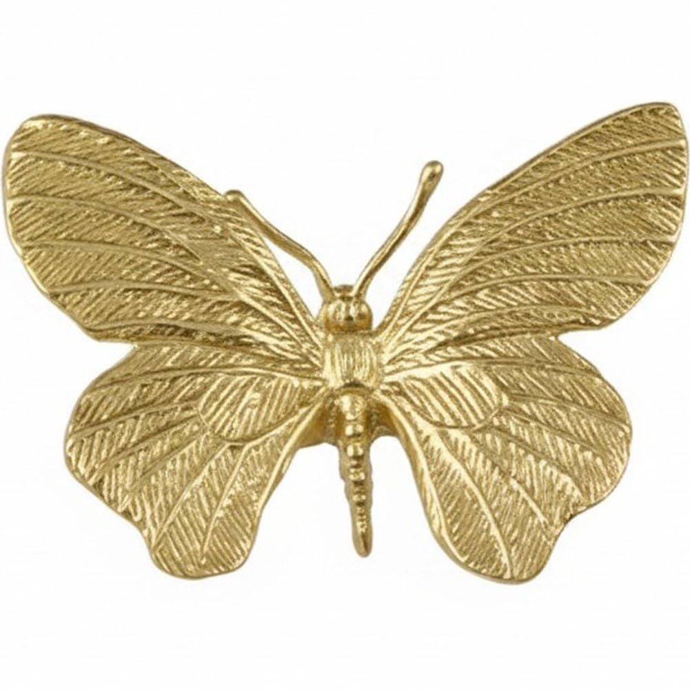 Brass Butterfly Cabinet Handle Furniture Knob Decorative Drawer Pull Knob for Door Wardrobe Dreeser Cupboard