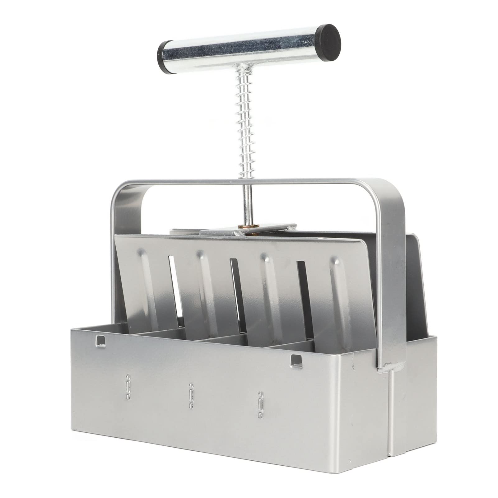 Omabeta Bloqueador de Suelo Manual de 8 Celdas, Herramienta Duradera para Inicio y Germinación de Semillas, Ideal para Jardineros, Hierro Galvanizado