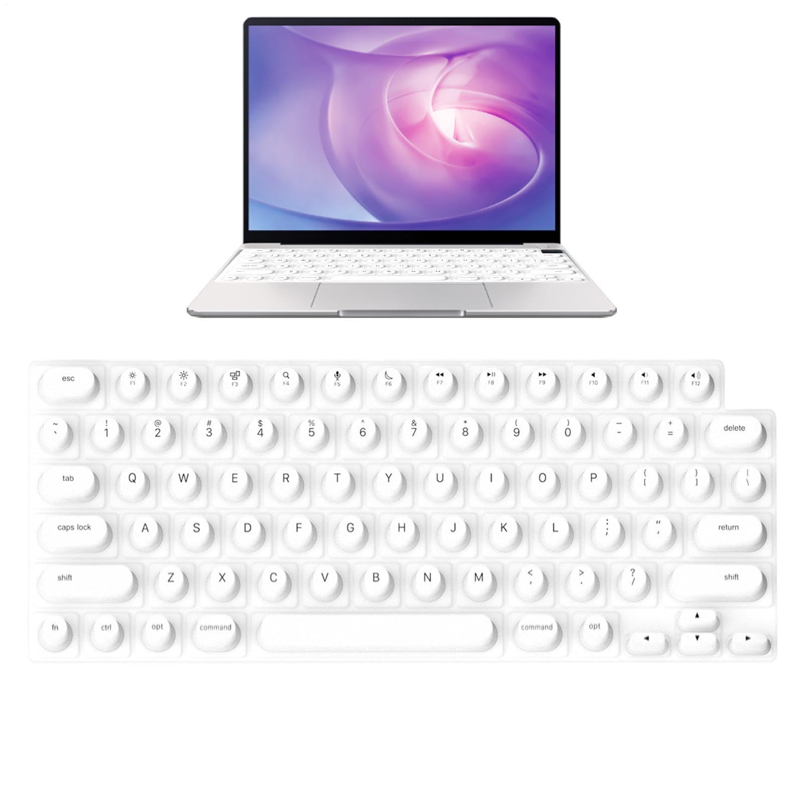 Protector de teclado lavable e impermeable: silicona elevada que cuida tus manos 8