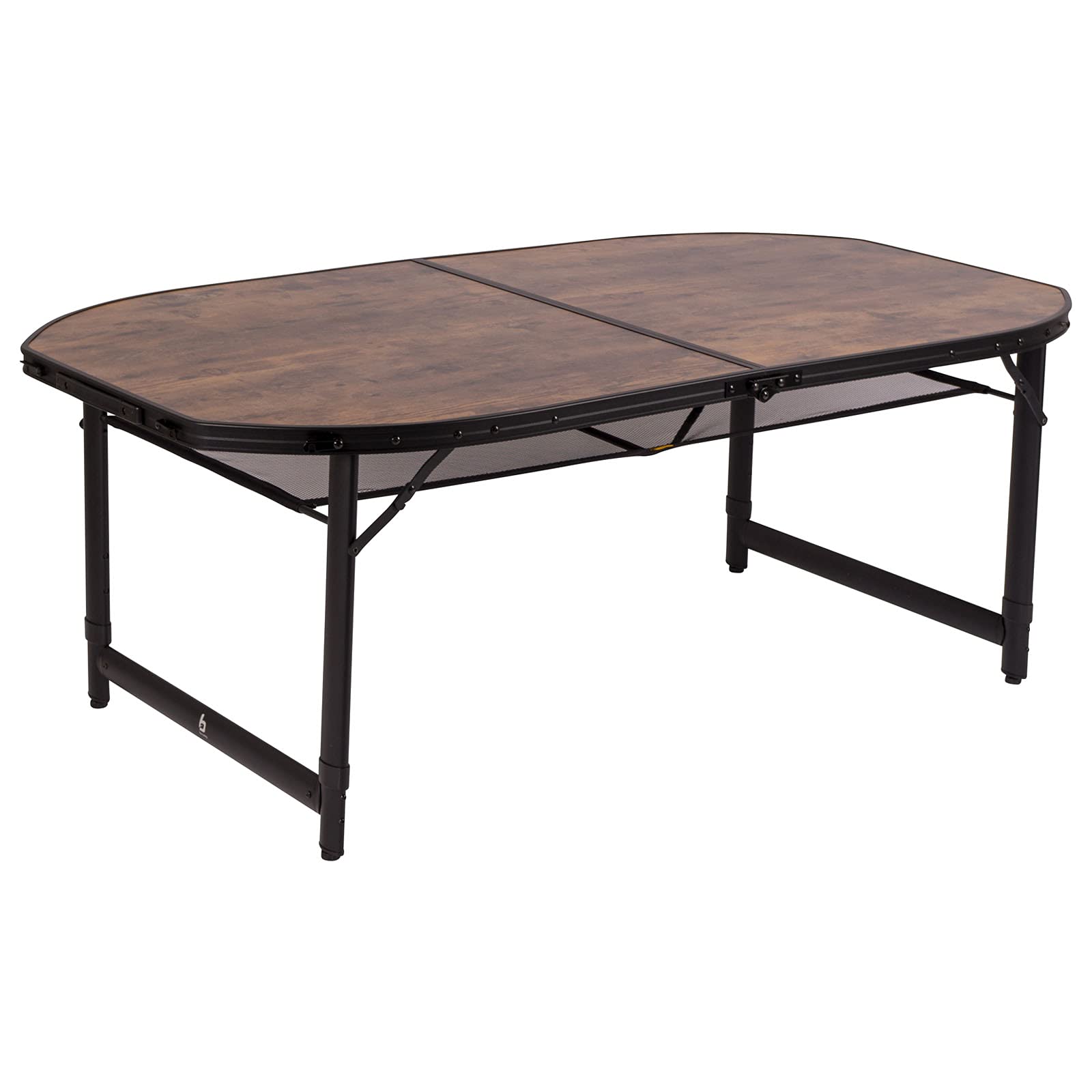 Bo-Camp - Industrial - Mesa - Woodbine - Oval - Modelo Maleta - 150x80 cm