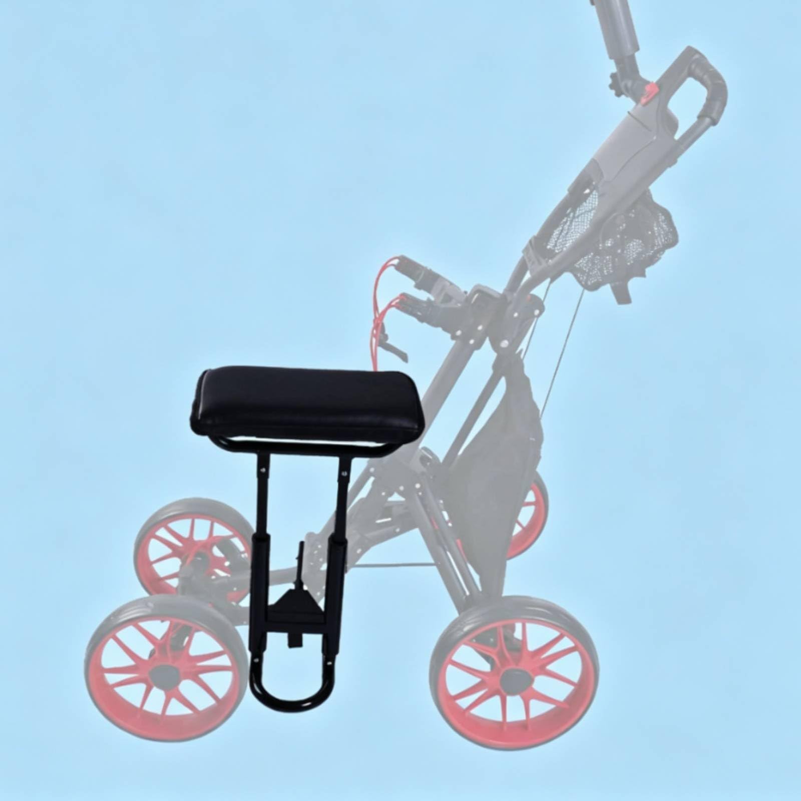 Asiento de Carro de Golf Silla Taburete Banco Asiento con Estructura Desmontable para Carrito de Empuje Instalación y Ajuste Fáciles Metal y Piel Sintética Adecuado para Largas y Entrenamiento