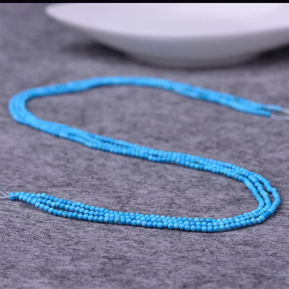Domowe Kolekcje Niebieskie Luźne Koraliki 2-3 mm Półfiniowane DIY Biżuteria Koraliki Kulkowe 1 szt. Półfiniowane Koraliki (rozmiar: 2 mm/Pasek)