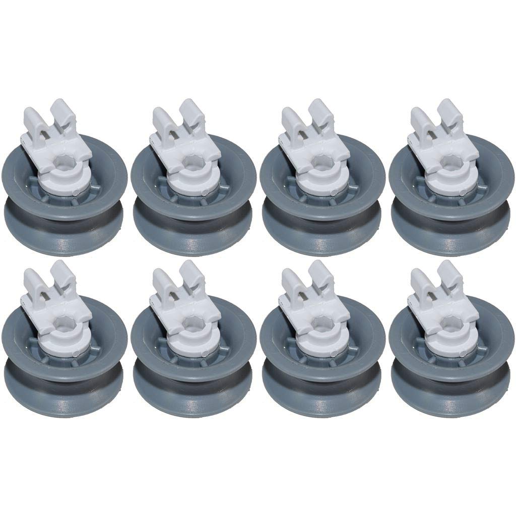 Lot De 8 Roulettes Pour Panier Lave-vaisselle - Compatible La Plupart Des Marques - Remplacement Facile Sans Outil