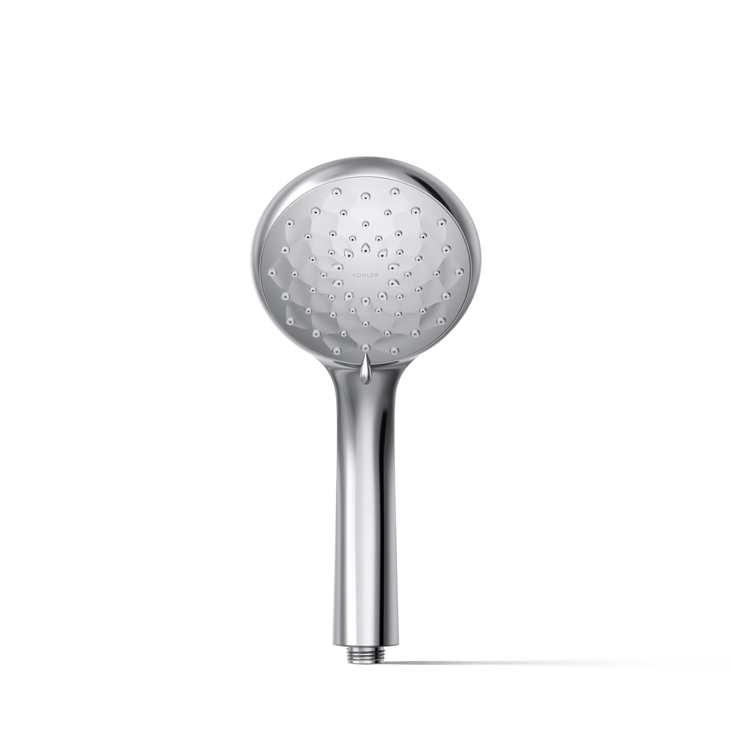 KOHLER 72421-Y-CP Awaken B110 czterofunkcyjny prysznic ręczny, słuchawka prysznicowa, 3 ustawienia natrysku, 2,5 GPM, polerowany chrom