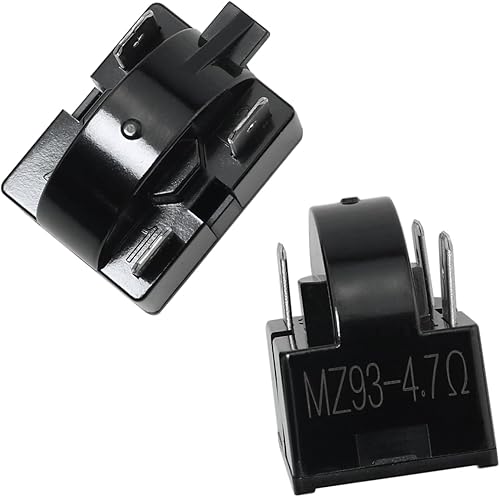 2 unids 3 pines QP2-4R7 4.7 Ohm refrigerador PTC StartStarter Relay pieza de repuesto para mini refrigeradores y refrigeradores