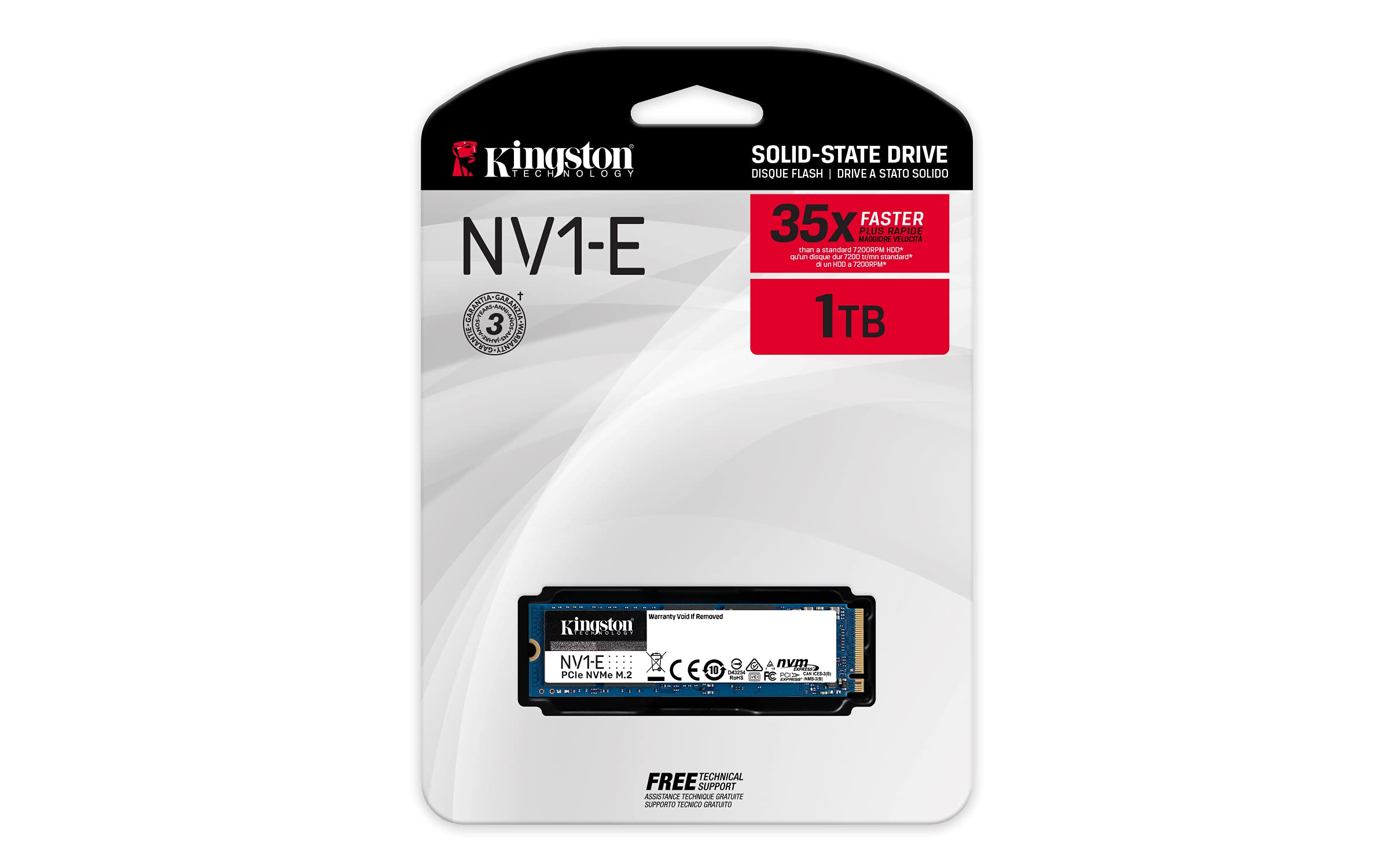 内蔵型SSD Kingston SSD NV1-E 1000GB 1TB Amazon.in: Buy Kingston NV1-E 1TB M.2 2280 NVMe PCIe Internal