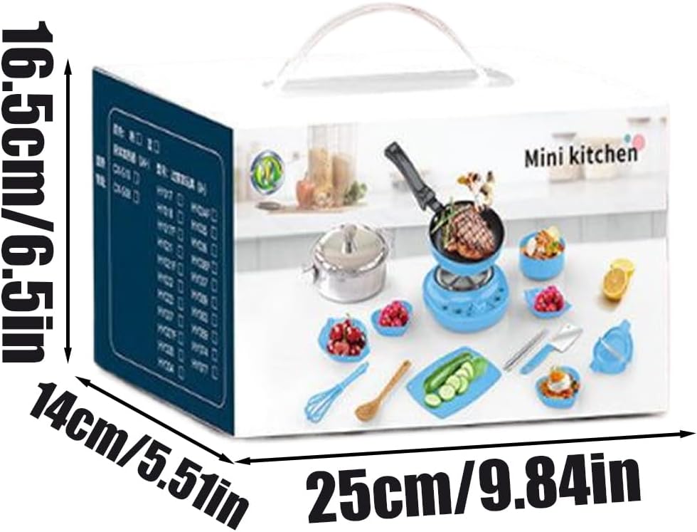 Kids Kitchen Play Set 22 Pieces - Real Cooking Game for Boys and Girls, Toy Kitchen Accessories, for Fine Motor Skills Development