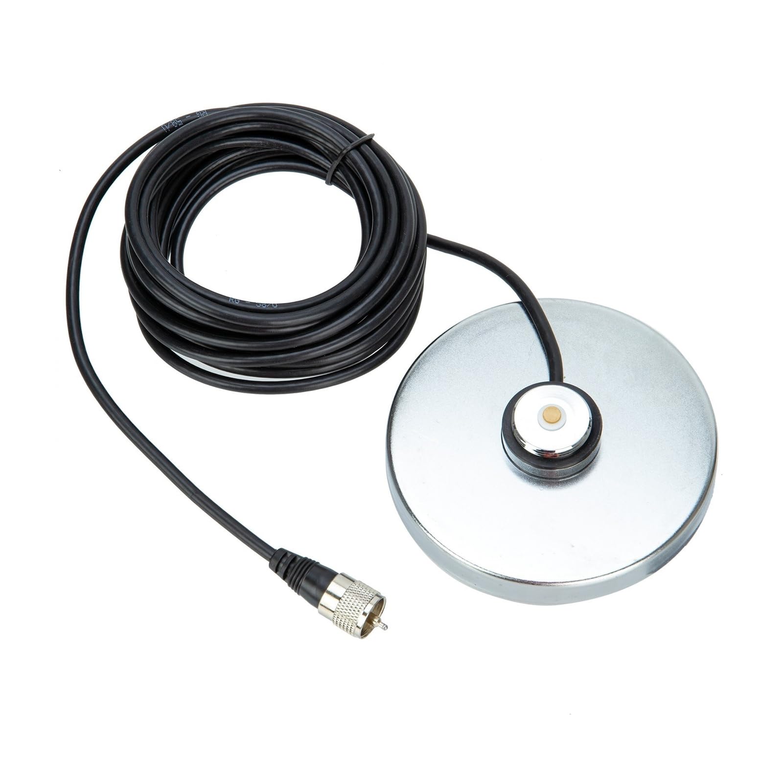 Aggiornamenti Base per antenne magnetiche da 12 cm Base aspirazione per antenne con Cavo coassiale RG58 da 5 M Miglioramento della Radio Mobile per Supporto QYT TYT