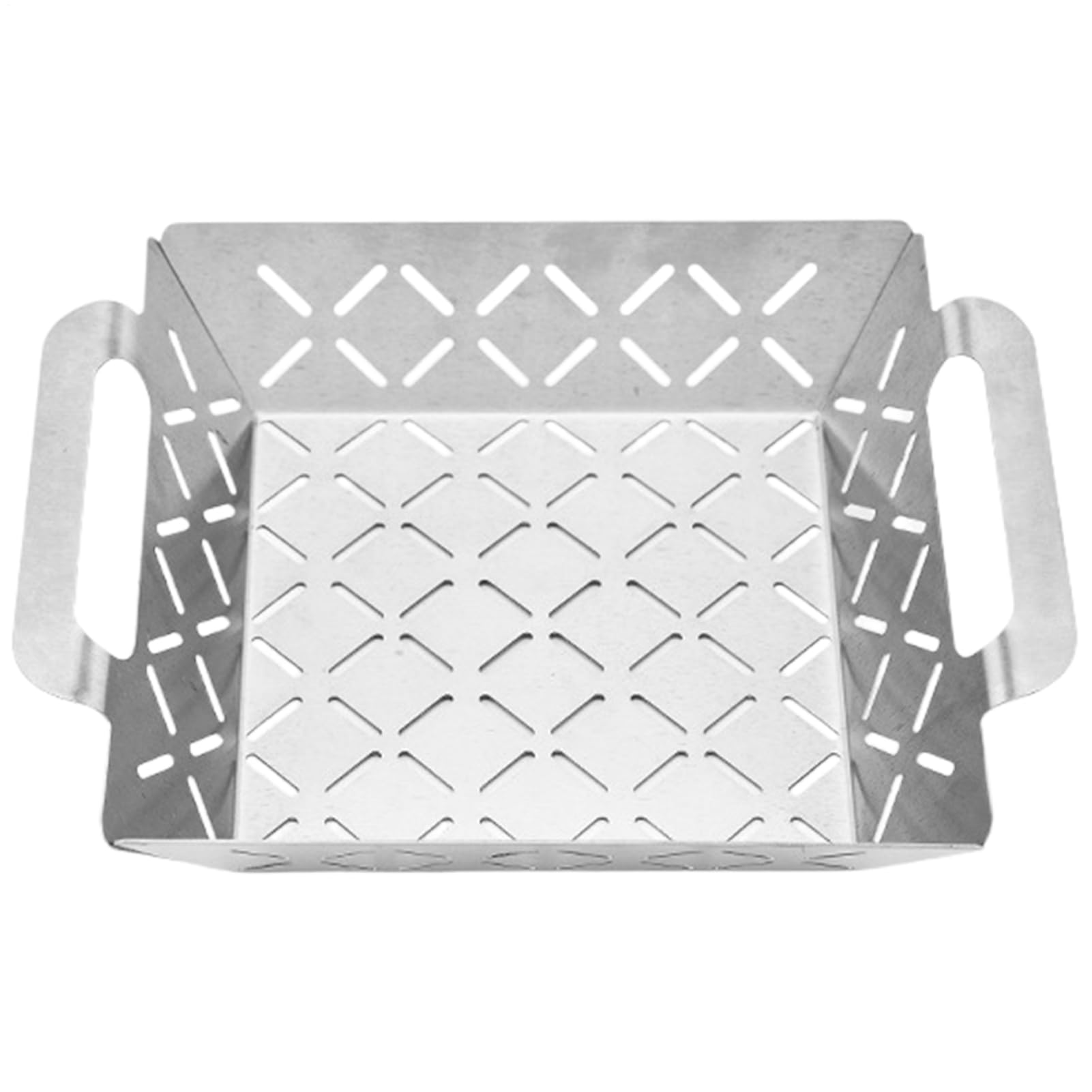 Accessoire de cuisson en acier inoxydable durable avec panier gril barbecue perforé haut de gamme