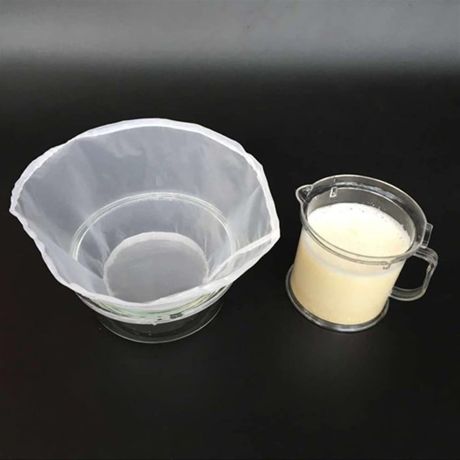 Tamiz de harina Reutilizable Malla Fina for Vino, Zumo, Leche Soja, Frutos Secos, té, Bolsa Filtro Nailon, Forma tazón, for Alimentos(45x60cm)
