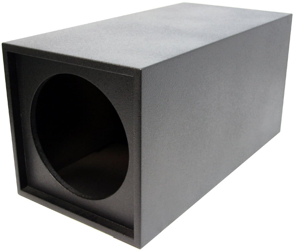 Buy ASC Single 12" Round Subwoofer Tube Vented Port Sub Box Speaker