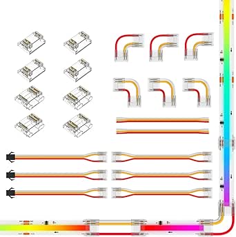 BTF-LIGHTING FCOB Kit naadloze en naadloze connectoren voor COB LED