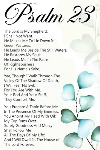 Religious Wall Decor Christian Bible Verse Poster Scripture Art Inspirational Gift for Pastor Study Home Office Faith Based Bibl