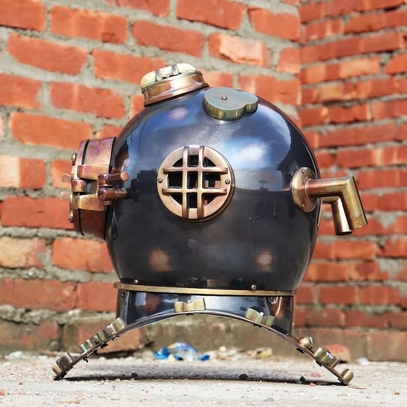 Scuba Diving Helmet | US Navy Mark V Divers Helmet | Deep Diving Helmet Antique Scuba Diverse Helmet